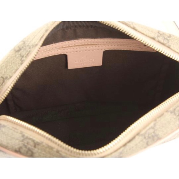 GUCCI GG Supreme Pink Coated Canvas Crossbody - Picture 5 of 8